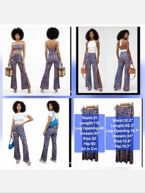 BNWTT Eliya The Label High-Rise Wide-Leg Lori Pants Size XS/S